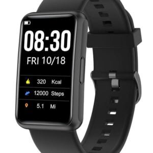 Cloudpoem Fitness Tracker No Bluetooth No APP/Phone Required, Fitness Watch for Men Women Parents Kids Pedometer Watch with Sleep Tracker Steps Counter Alarm Clocks IP68 Waterproof (Black)