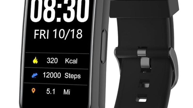 Cloudpoem Fitness Tracker No Bluetooth No APP/Phone Required, Fitness Watch for Men Women Parents Kids Pedometer Watch with Sleep Tracker Steps Counter Alarm Clocks IP68 Waterproof (Black)
