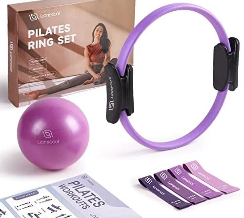 LIONSCOOL Pilates Ring Set (Purple)