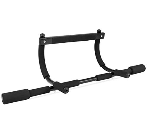 ProsourceFit Multi-Grip Lite Pull Up/Chin Up Bar, Heavy Duty Doorway Upper Body Workout Bar for Home Gyms 24”-32”