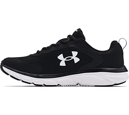 Under Armour Men's Charged Assert 9, Black (001)/White, 11 M US
